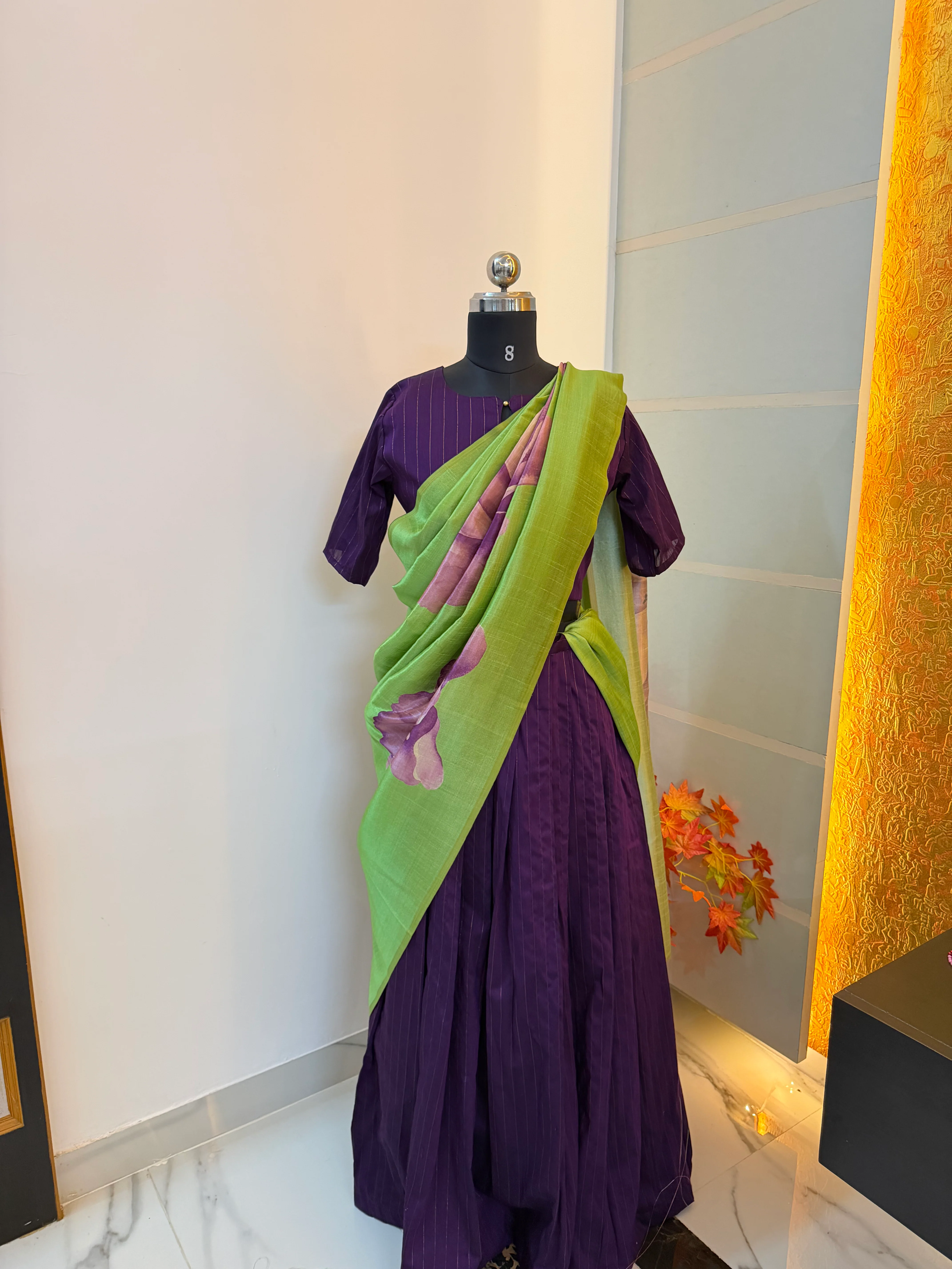 T274 4 in 1 Royal Vine Top - Skirt - Image 3