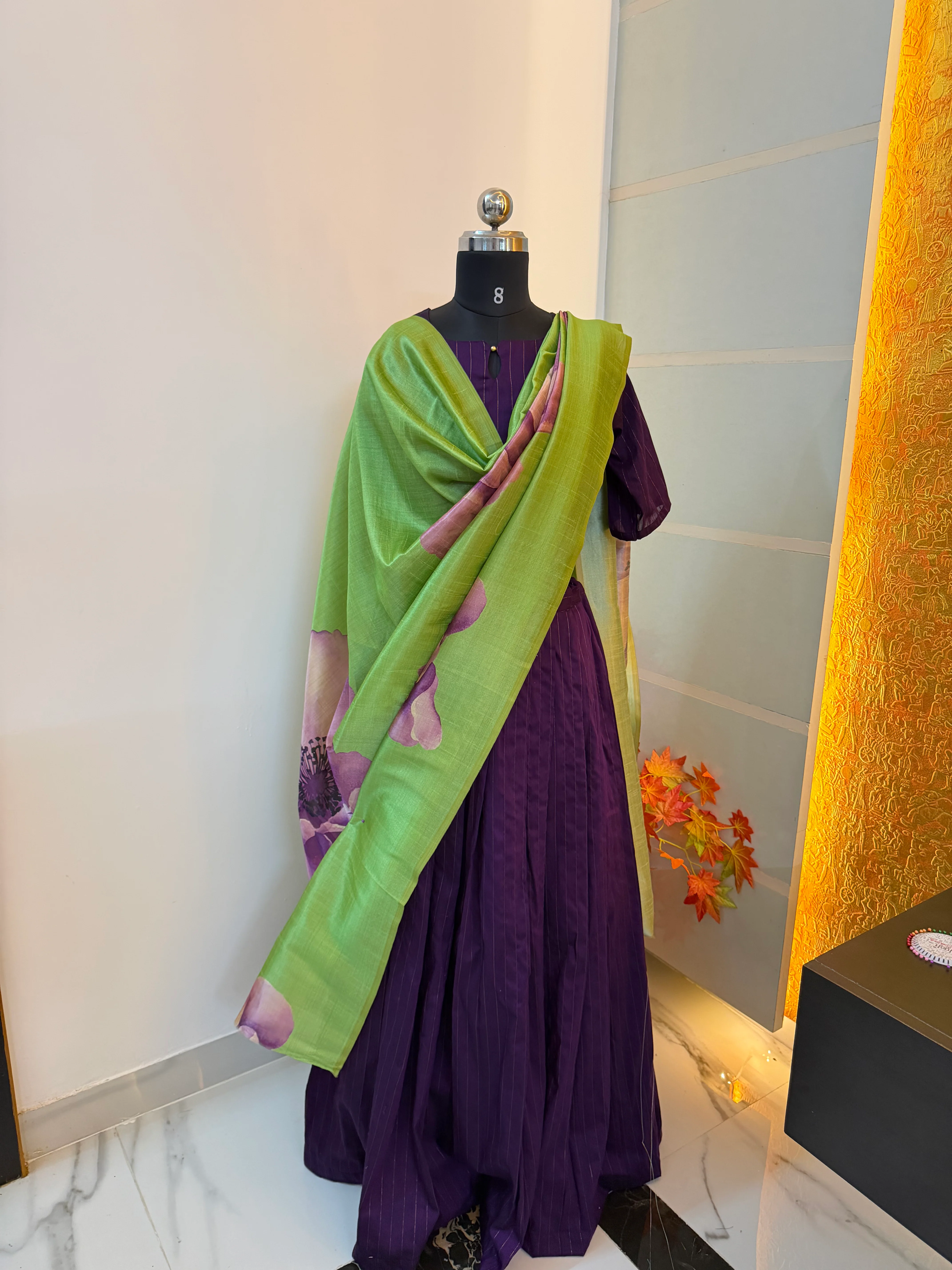 T274 4 in 1 Royal Vine Top - Skirt - Image 4
