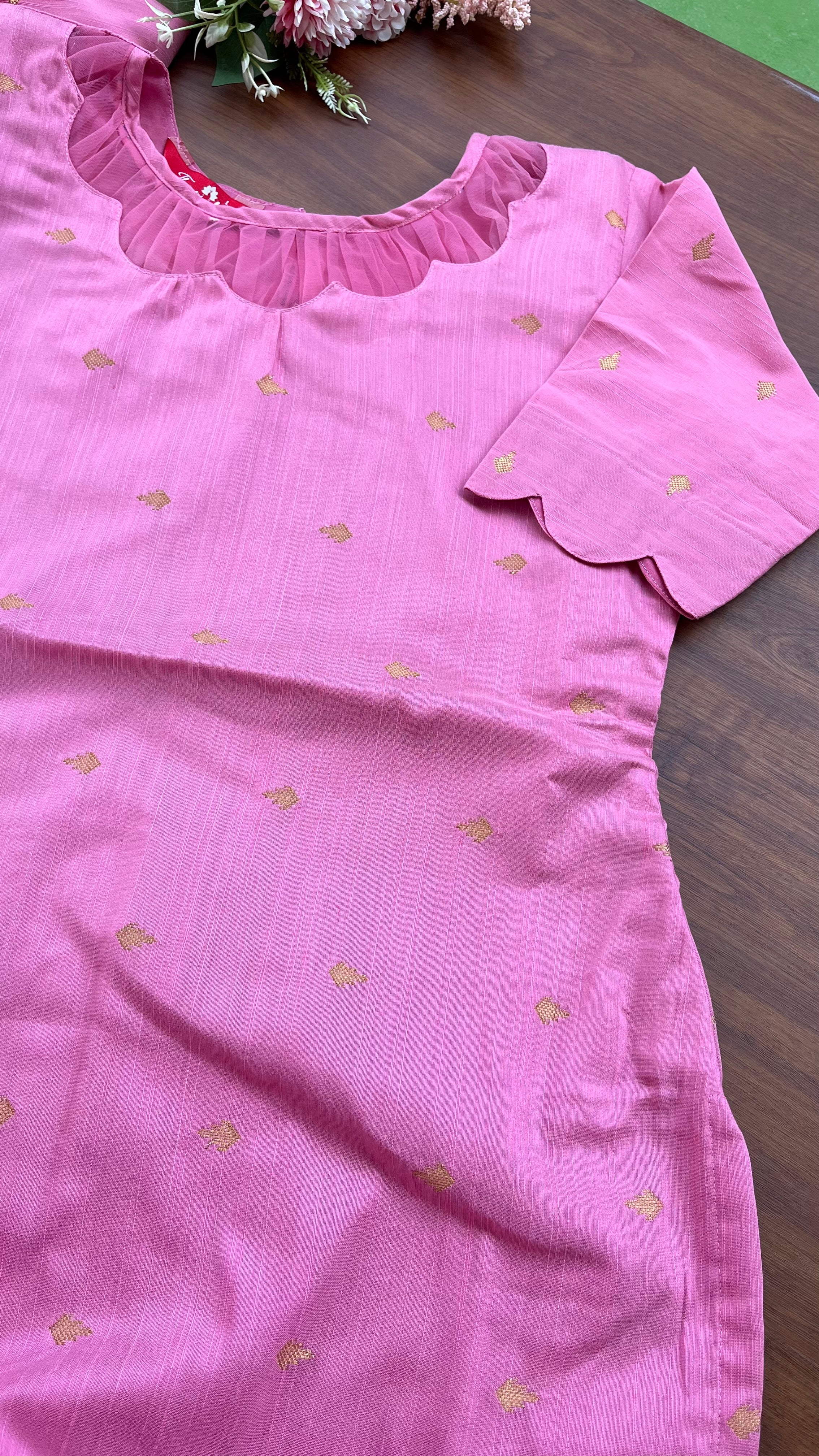 T108 Candy Crush Silk Kurta Set - Image 4