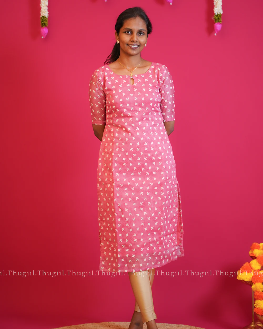 T210 Petal Pink Kurta - Image 4