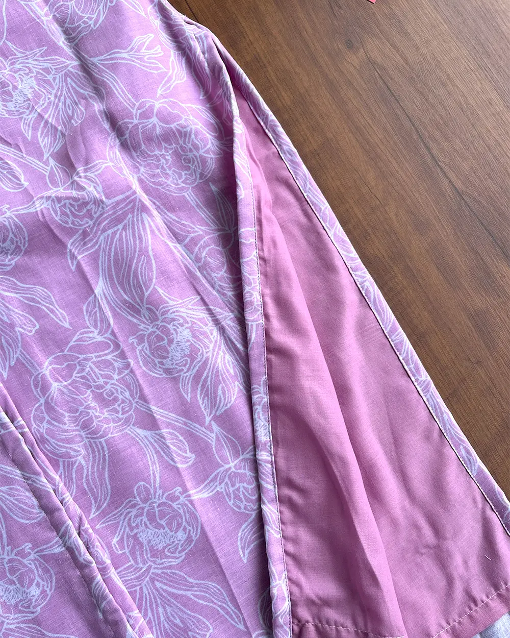 T161 Gulabi Pink Soft Cotton Kurta - Image 3