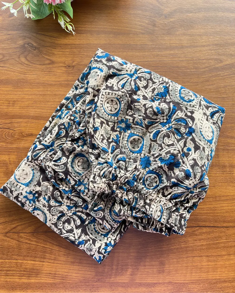 T178 Kalamkari Cotton Kurta Set - Image 4