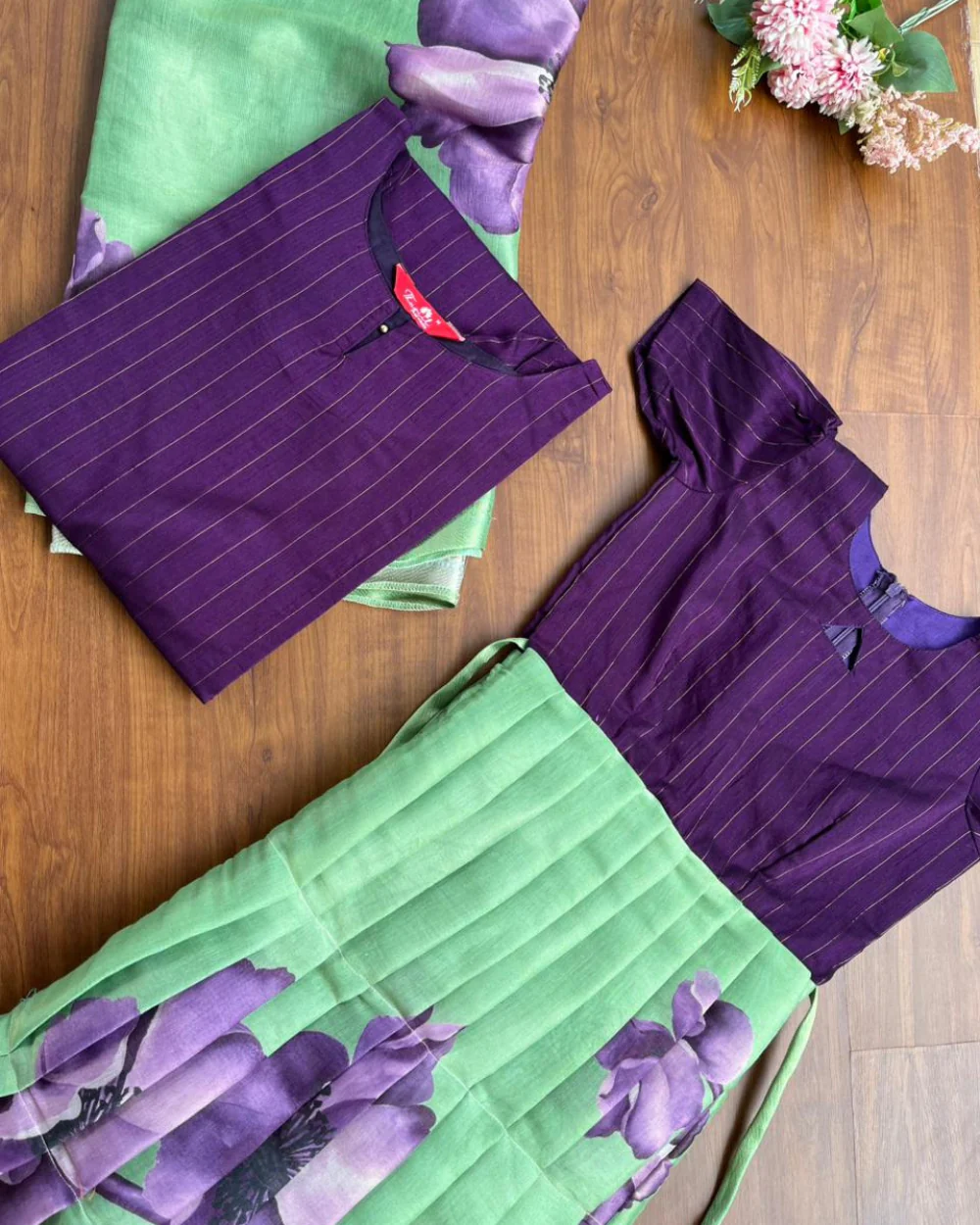 Mini01 Royal Vines Frock - Image 3