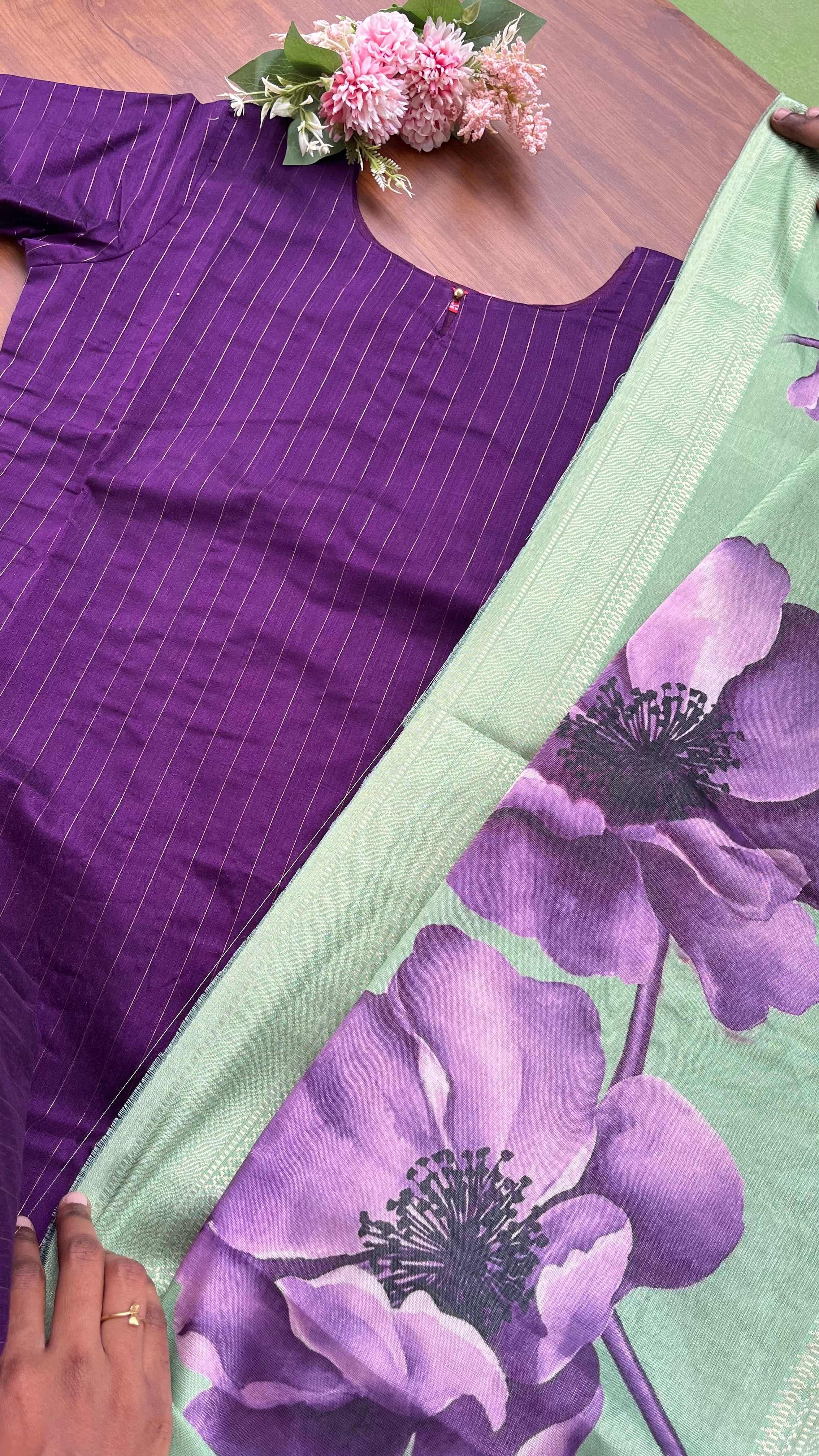 T107 Luxe - Royal Vines Kurta Set - Image 3