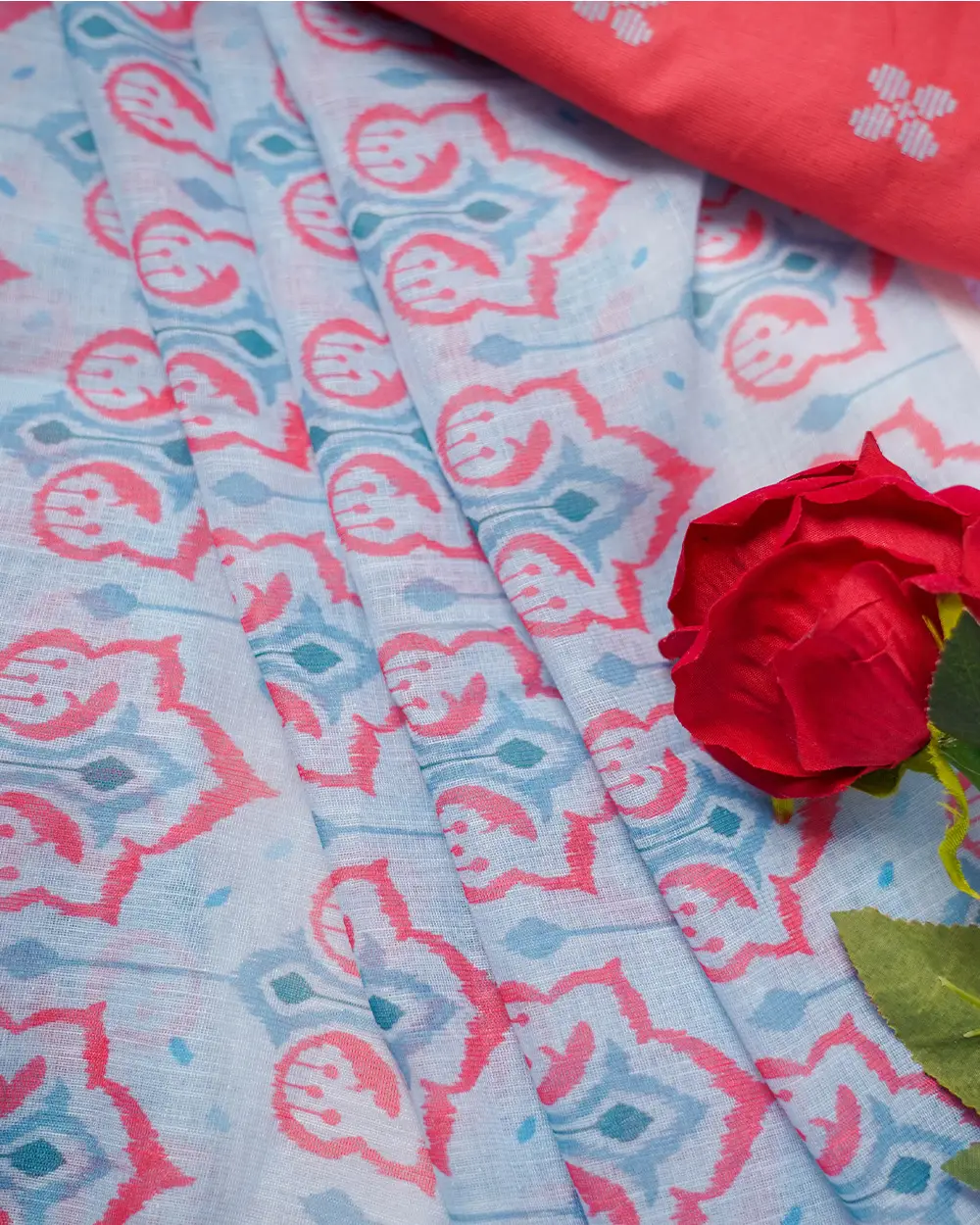 T171 Coral Breeze Kurta Set (Top-Dupatta) - Image 6