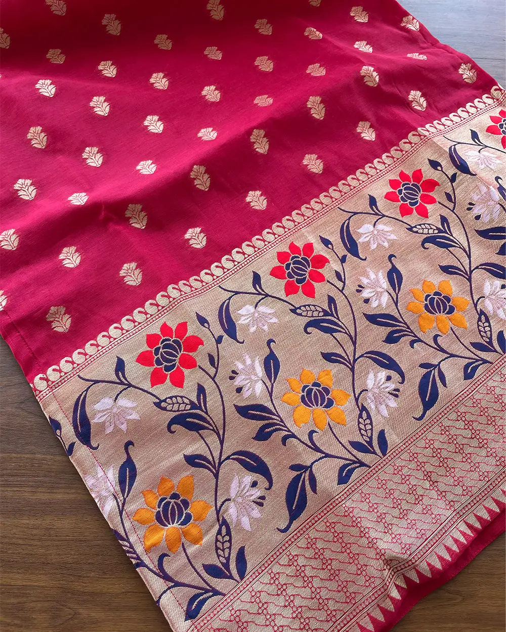 T092 Rani Pink - 2 Banaras Cotton Kurta Set (PRE ORDER 20-25 days) - Image 5