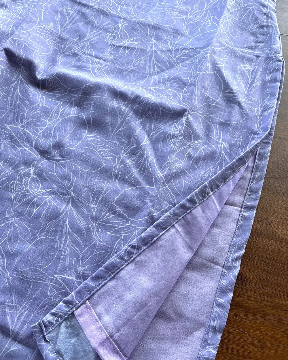 T187 Lavender Soft Cotton Kurta - Image 3