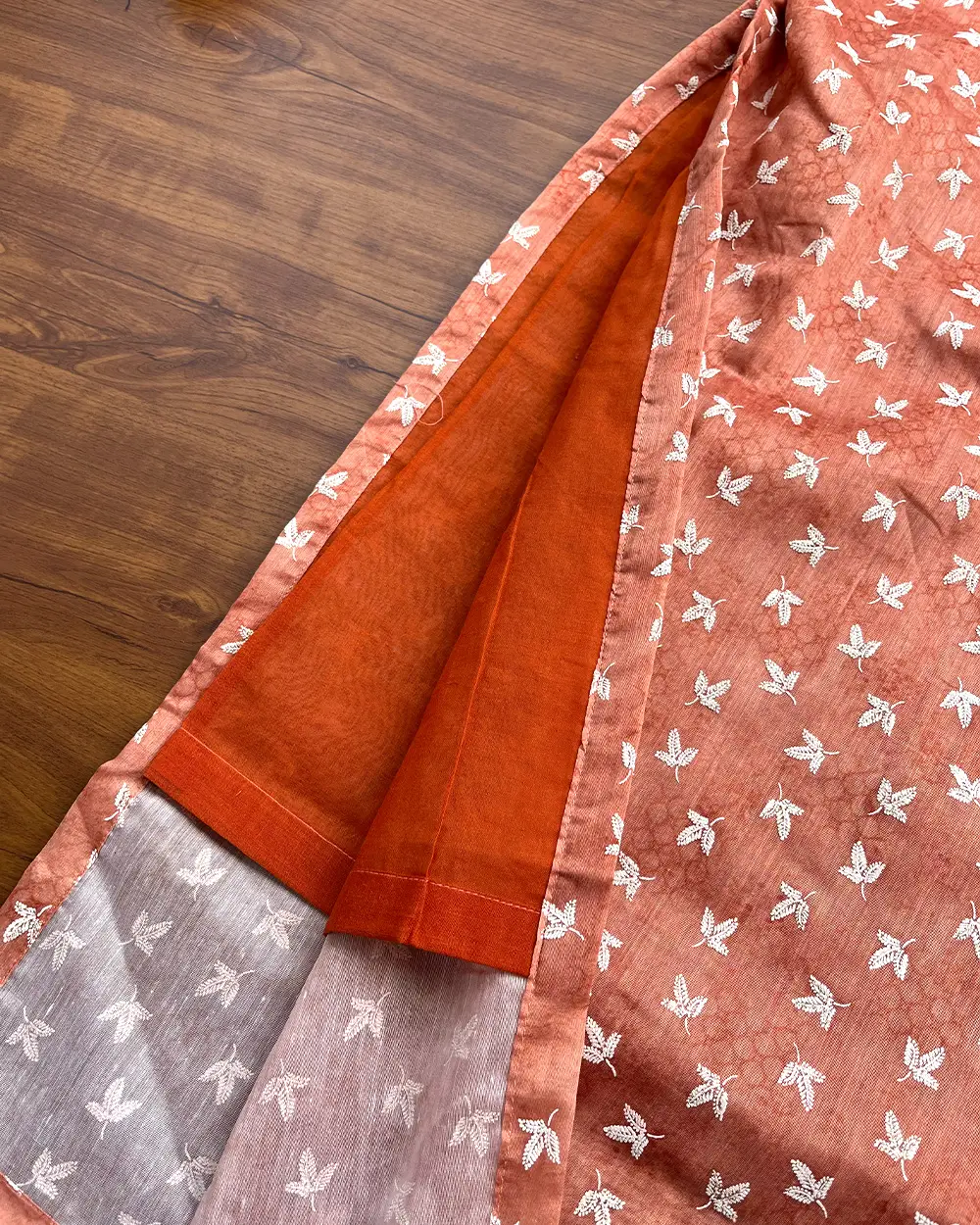 T208 Soft Coral Kurta - Image 3