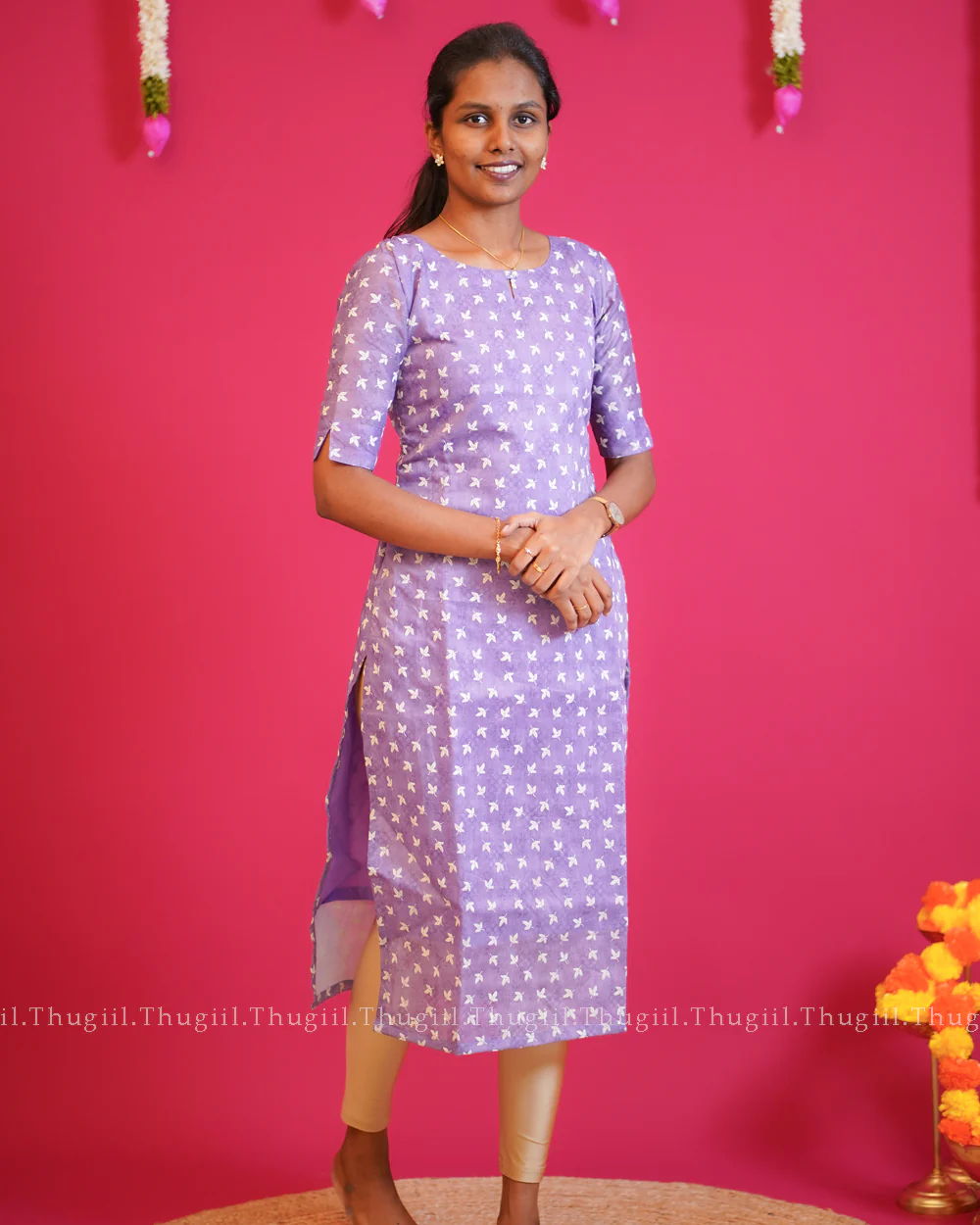 T209 Lilac Aura Kurta - Image 4