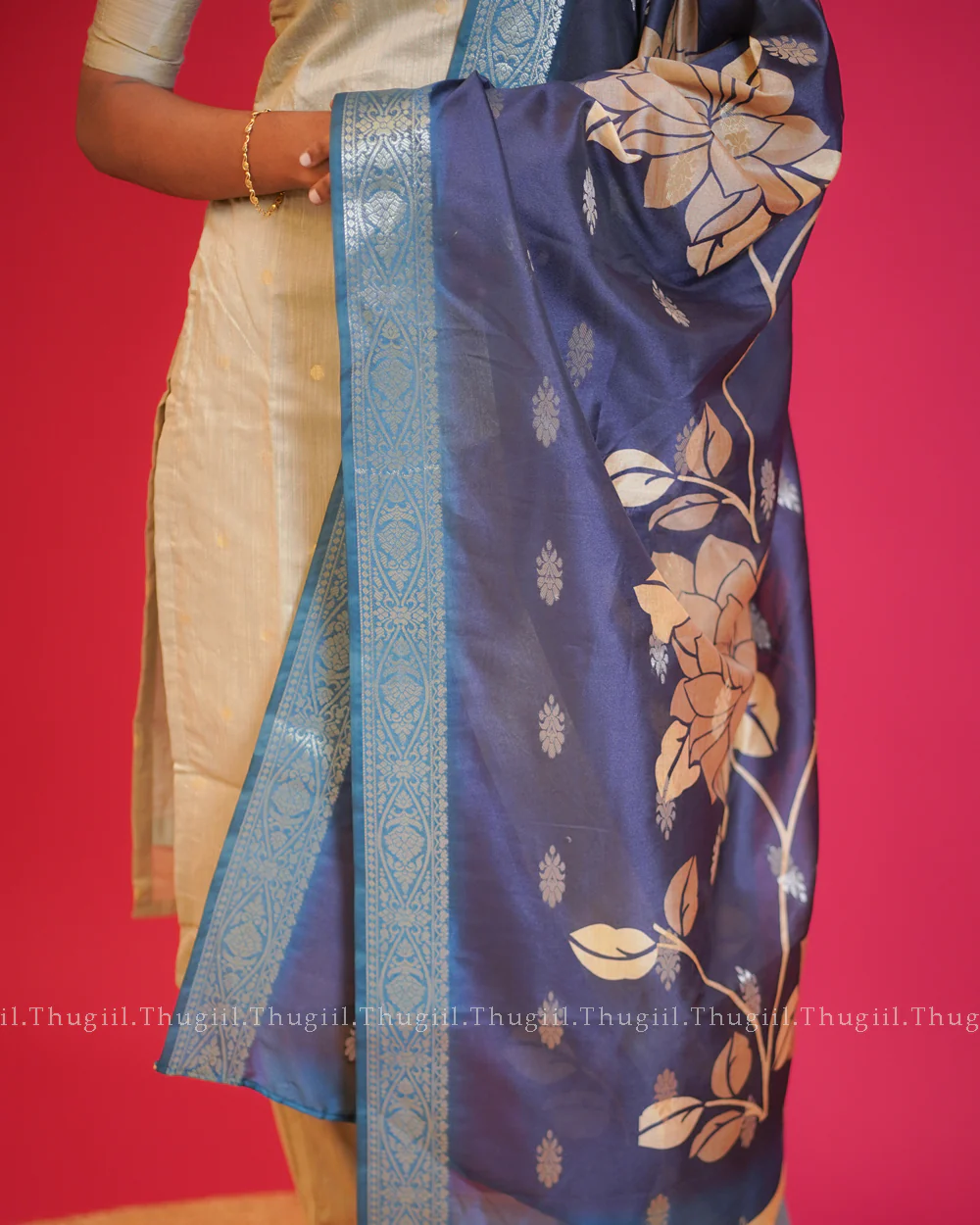 T211 Ivory Aura Silk Kurta Set - Image 6