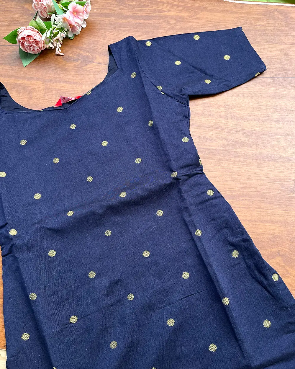 T212 Sapphire Elegance Silk Kurta Set (Top-Dupatta ) - Image 4