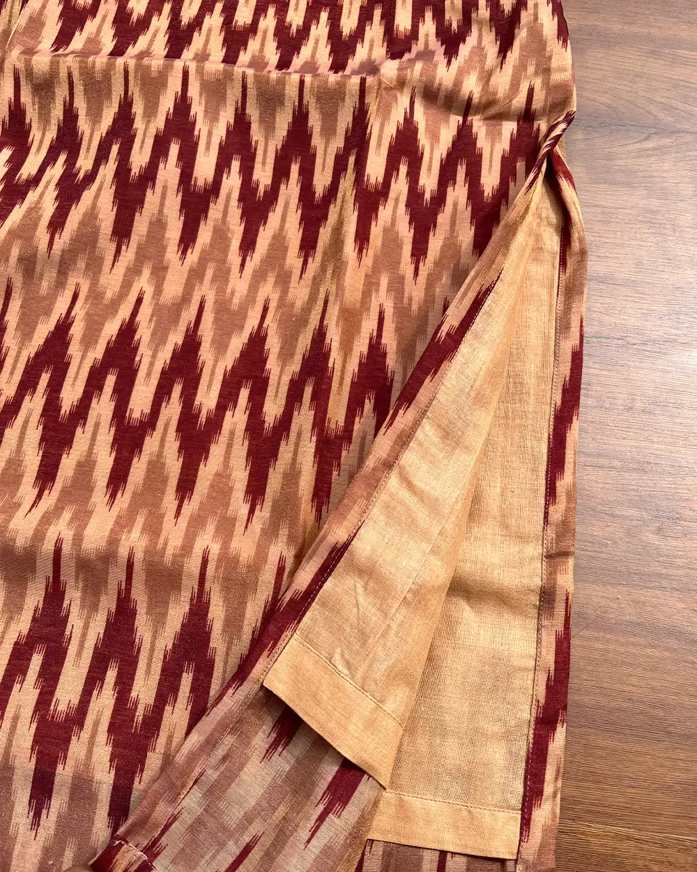 T215 Maroon Chanderi Kurta - Image 4