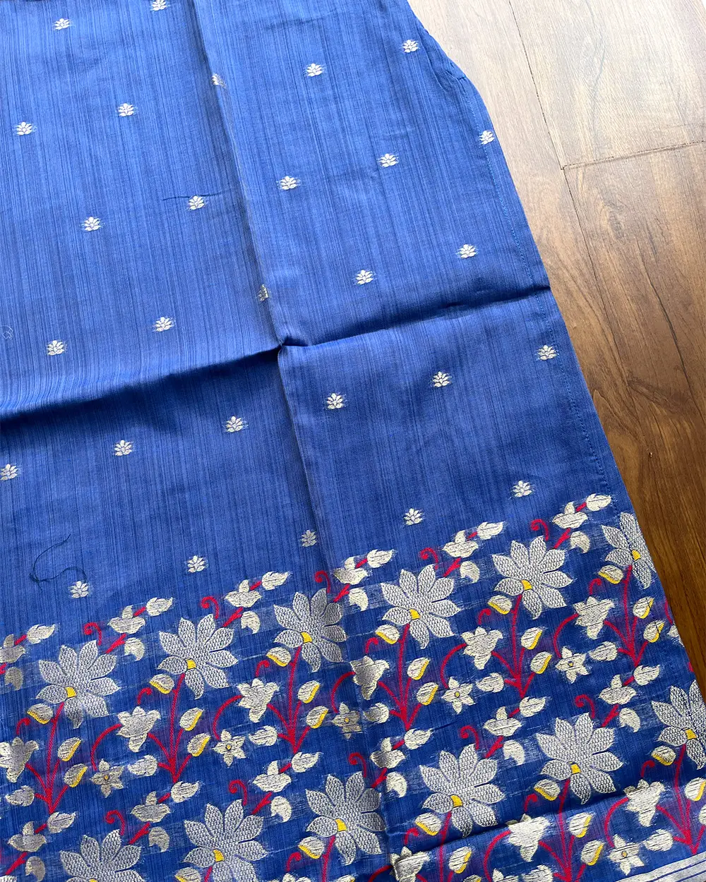 T220 Ready To Dispatch -  Blue Meadow Kurta Set (Top - Dupatta) - Image 4
