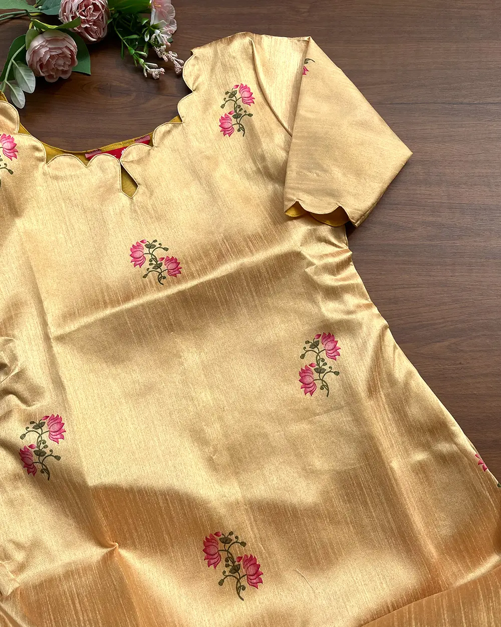 T223 Yellow Pichwai Kurta - Image 2