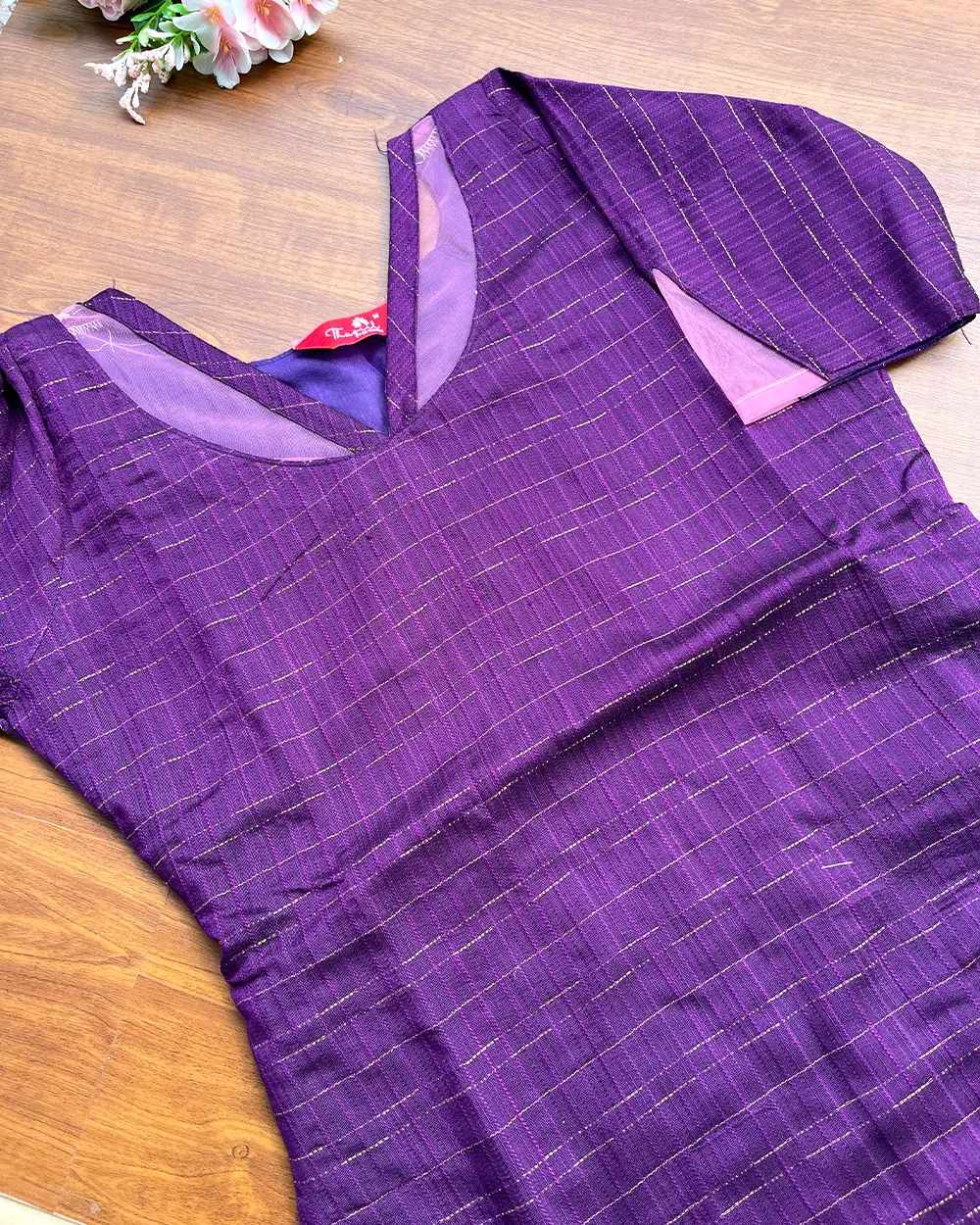 T224 Luxe - Vine Bloom Silk Kurta Set - Image 2