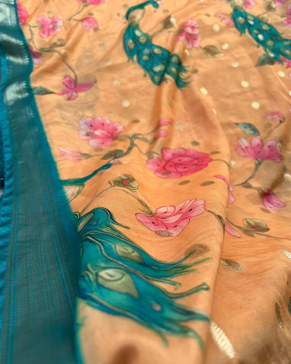 T239 Mayil Oviya Silk Kurta Set (Pre Order 15-20 days) - Image 4