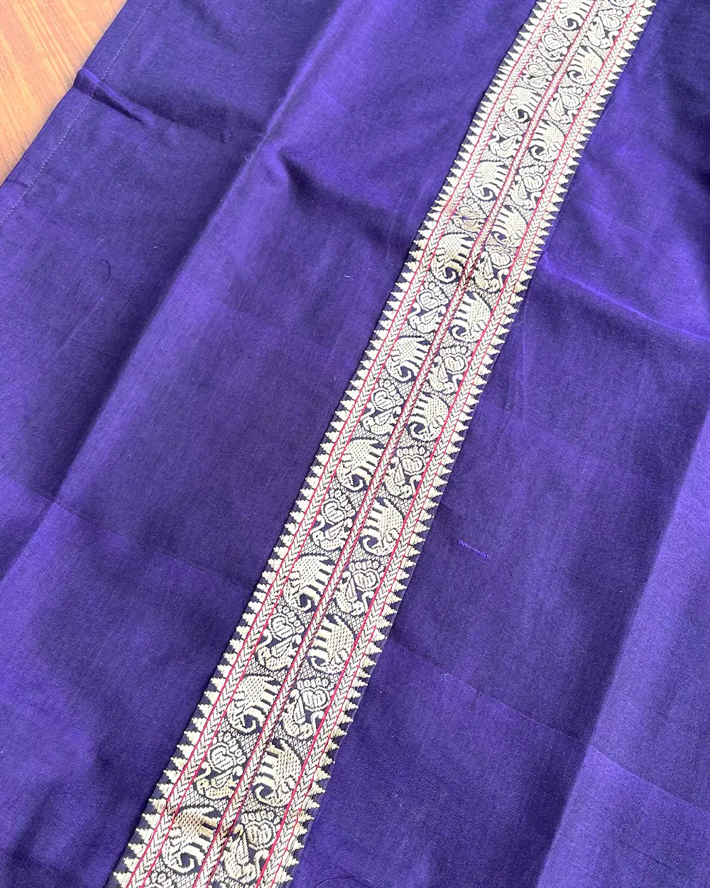 T246 Handloom Cotton Kurta Set (Top - Dupatta) - Image 3