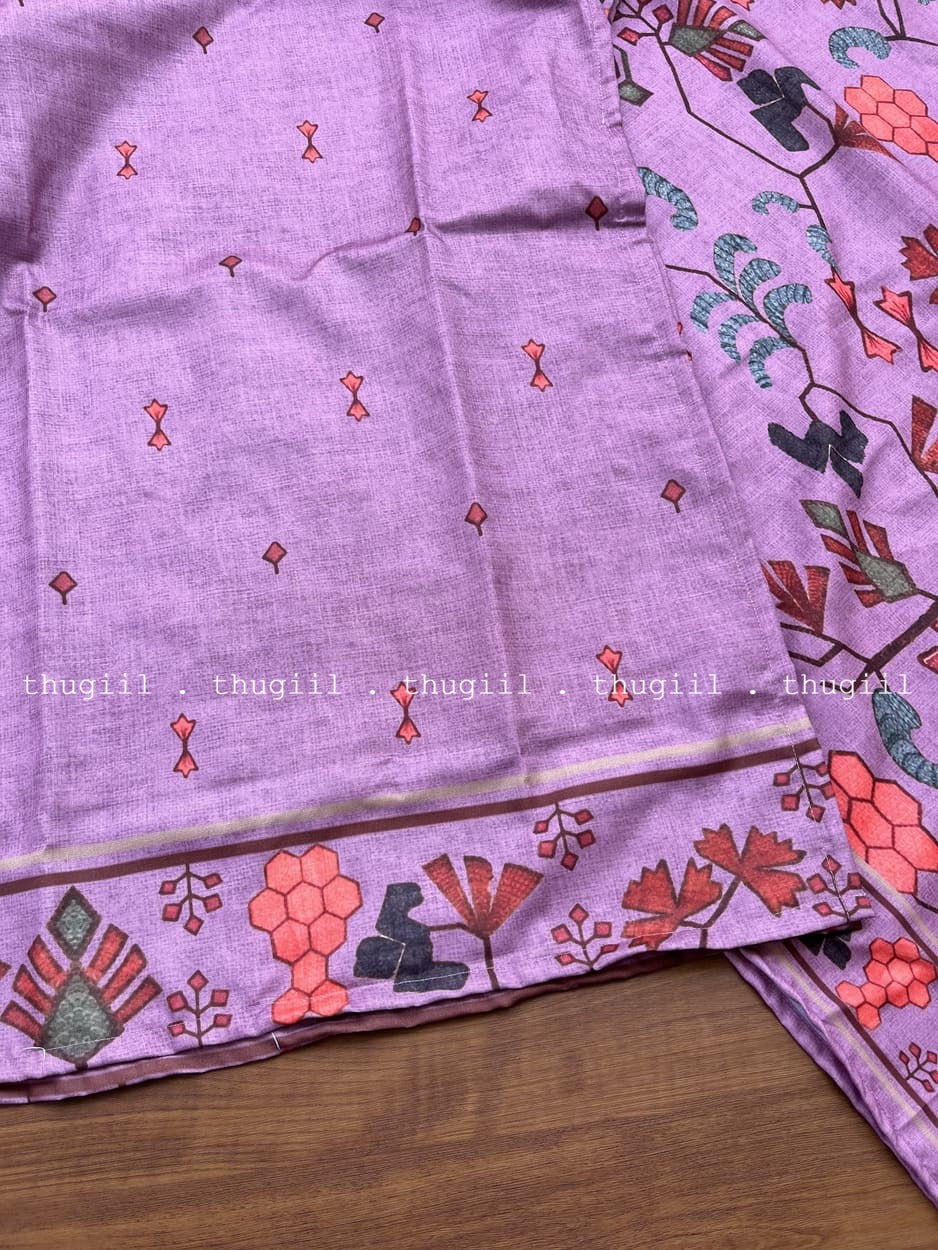 T267 Dusk Petal Kurta Set (Top - Dupatta ) - Image 3