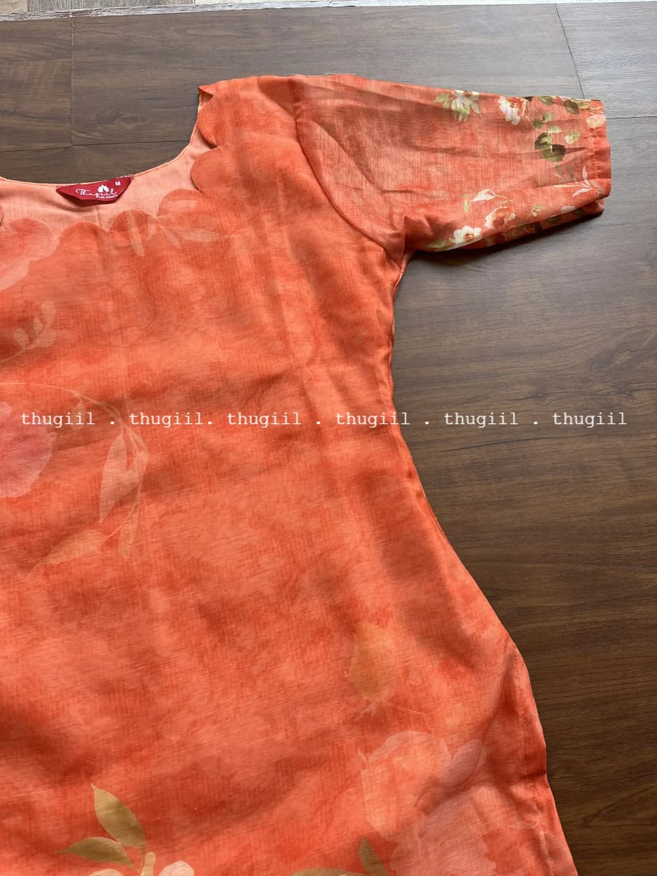 T272 Fanta Blossom Kurta Set (Top - Dupatta) - Image 2