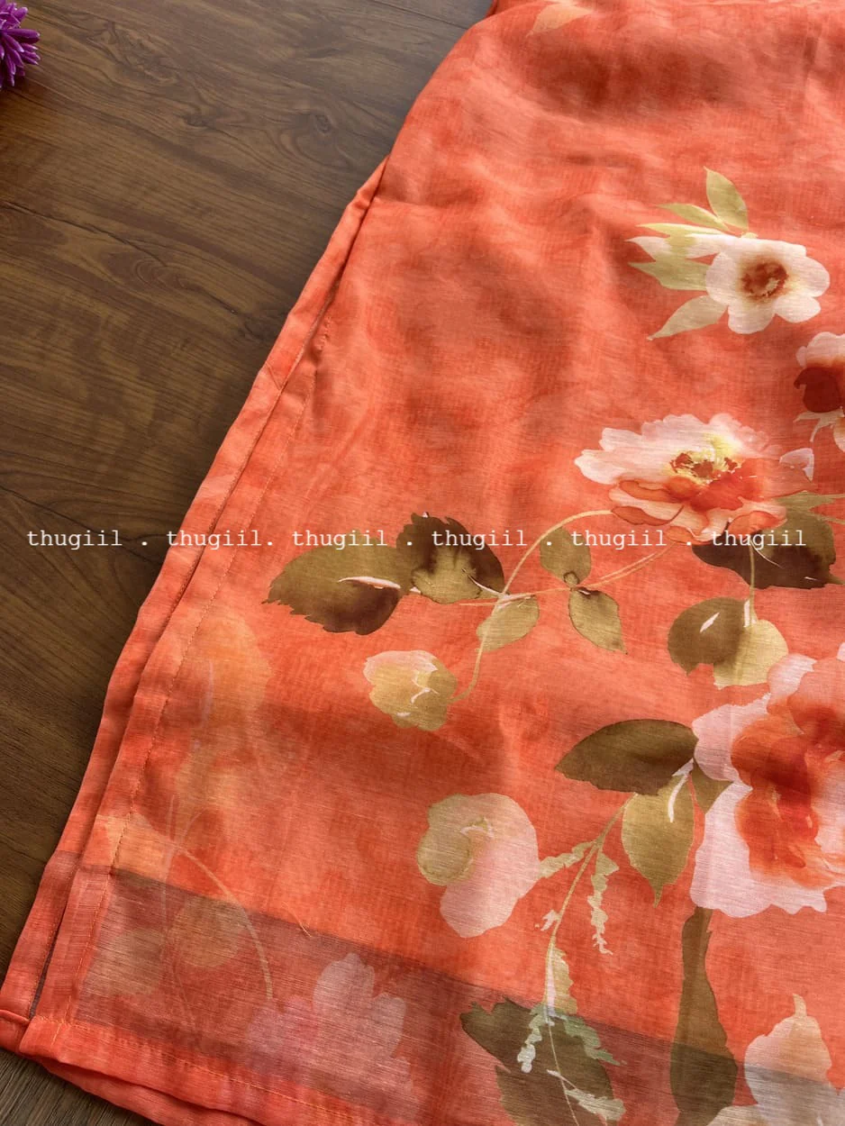 T272 Fanta Blossom Kurta Set (Top - Dupatta) - Image 3