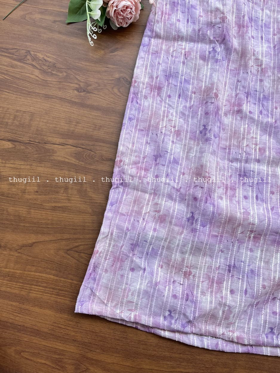 T280 Lilac Jute Cotton Kurta - Image 3