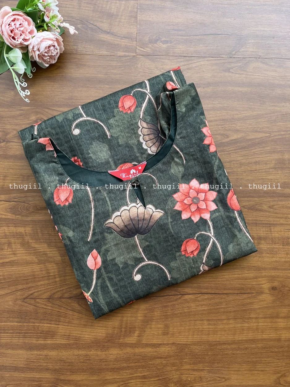 T296 Garden Pichwai Kurta