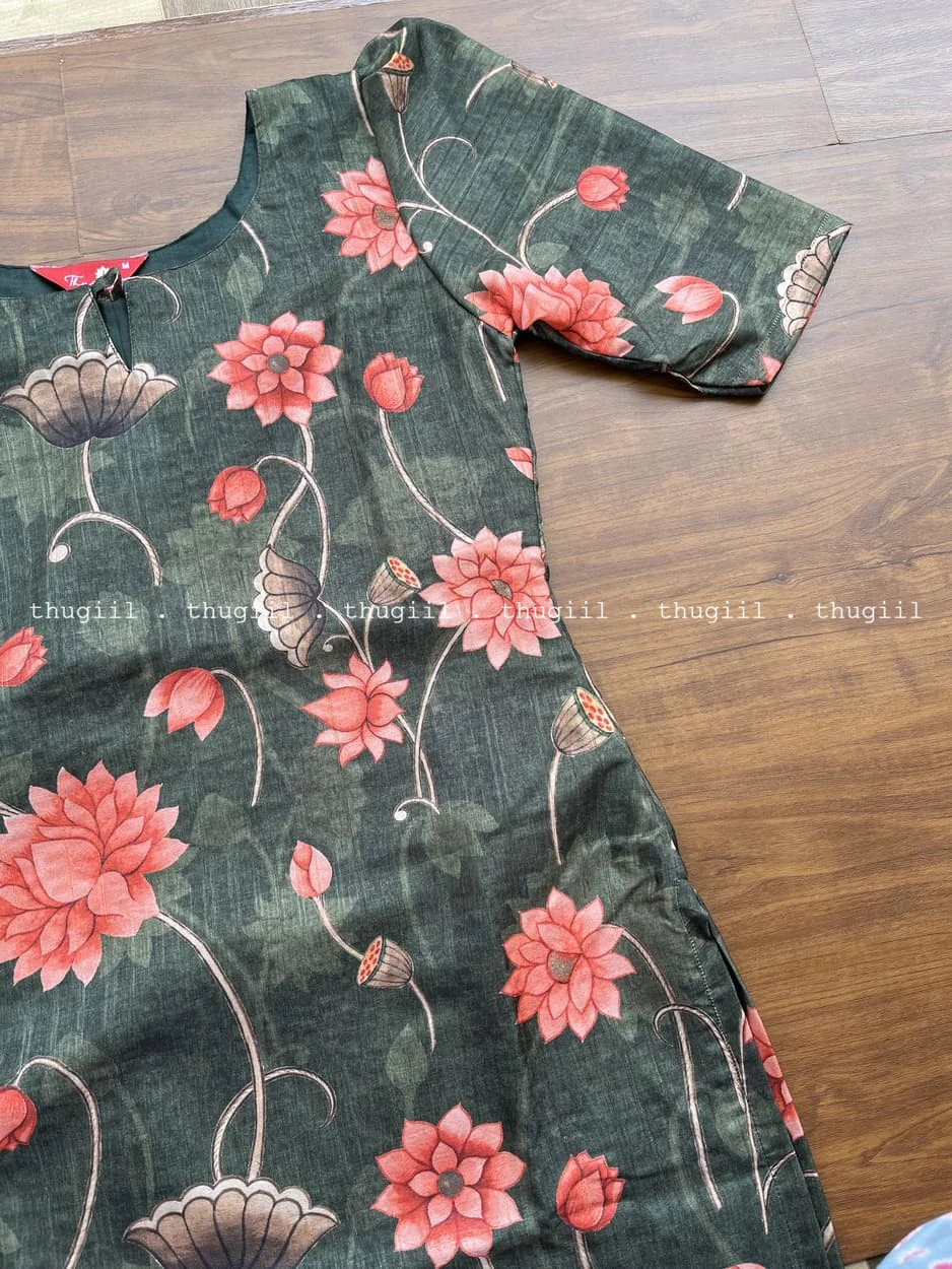 T296 Garden Pichwai Kurta - Image 2