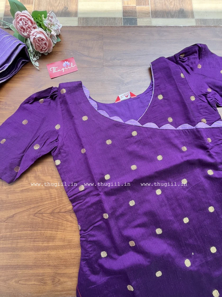 T305 Violet Grace Kurta Set - Image 3