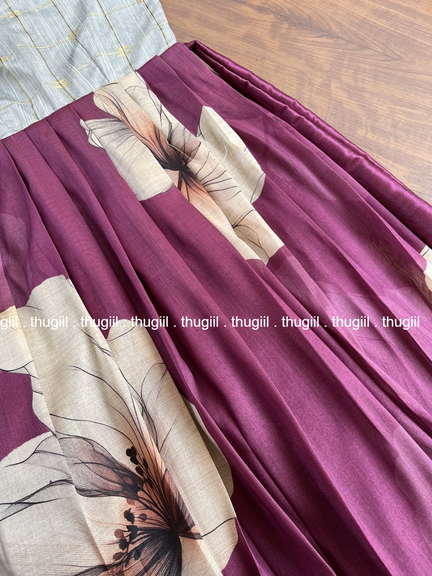 TMini03 Royal Plum Long Frock - Image 3