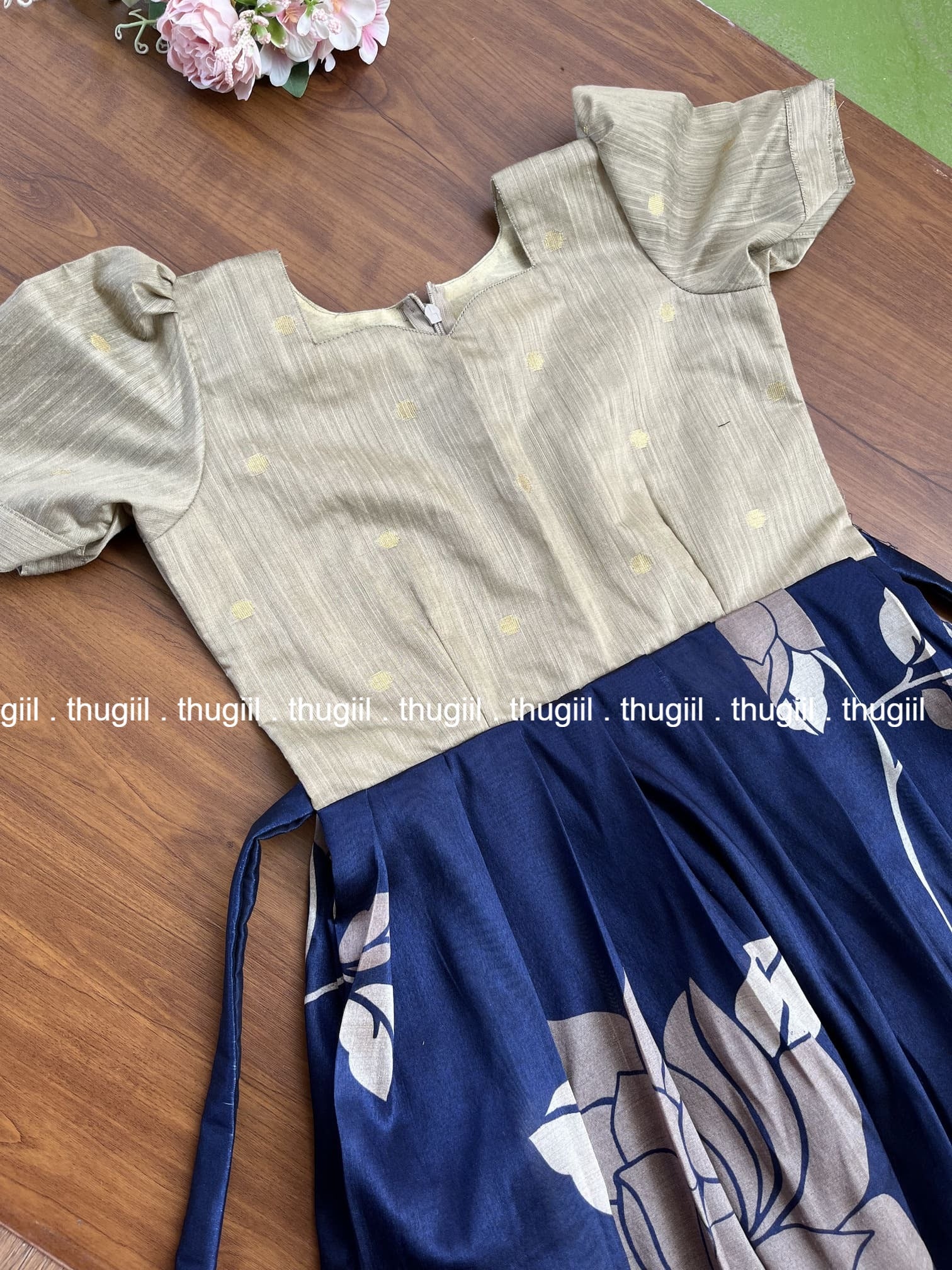 TMini04 Ivory Long Frock - Image 3
