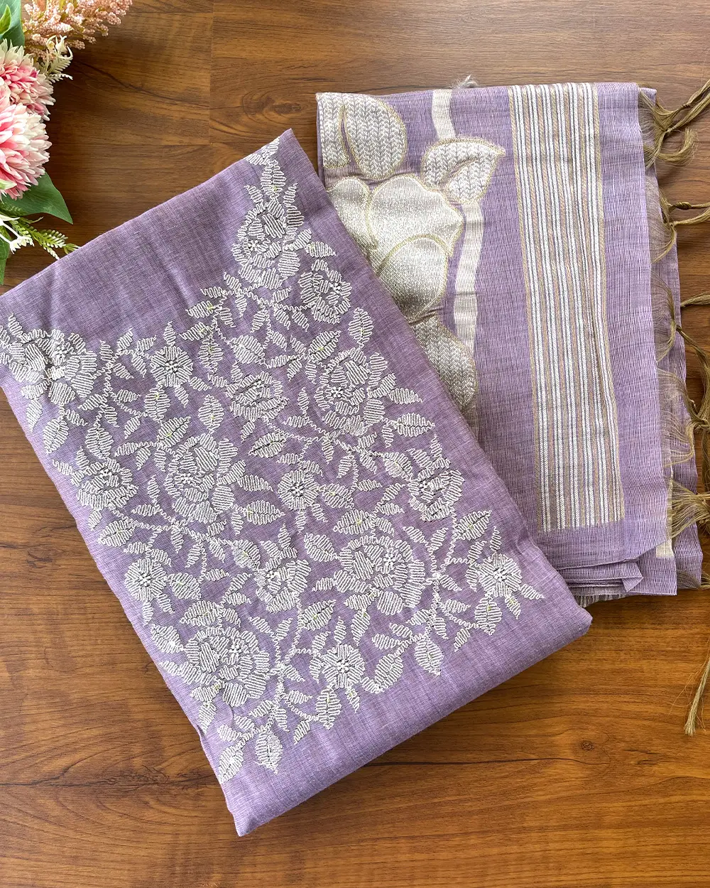 T109 Jute Silk Unstitched Salwar Suits - Image 3