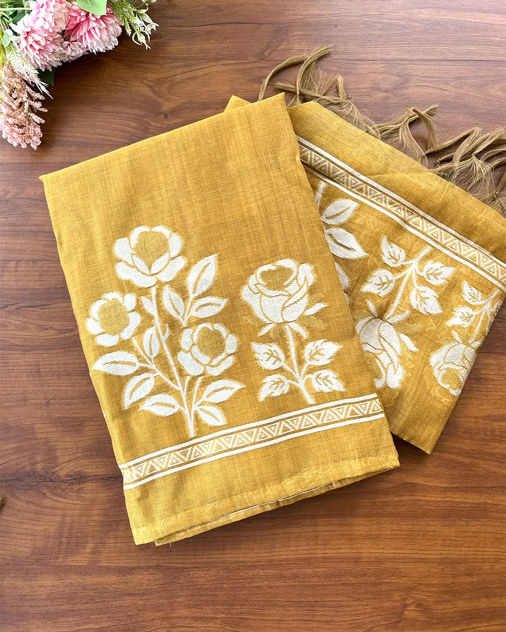 T110 Cotton Silk Unstitched Suit - Image 2