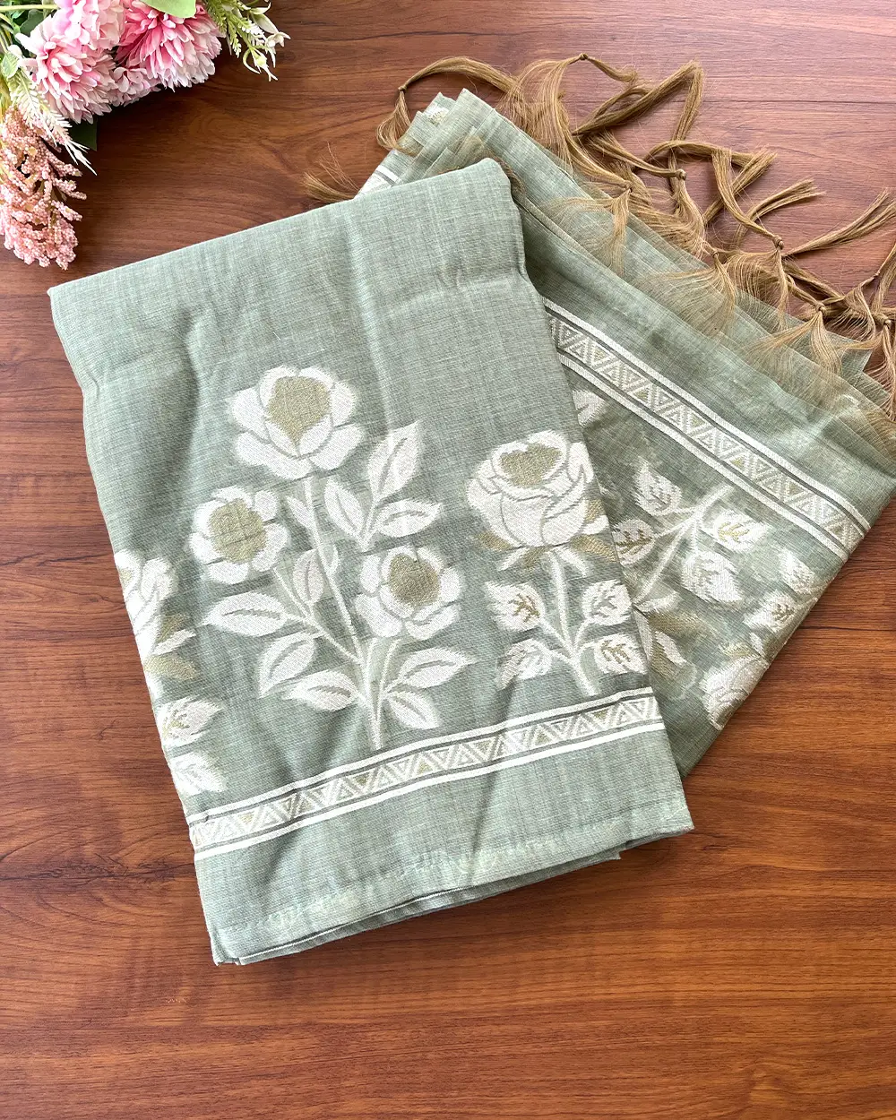 T110 Cotton Silk Unstitched Suit - Image 3