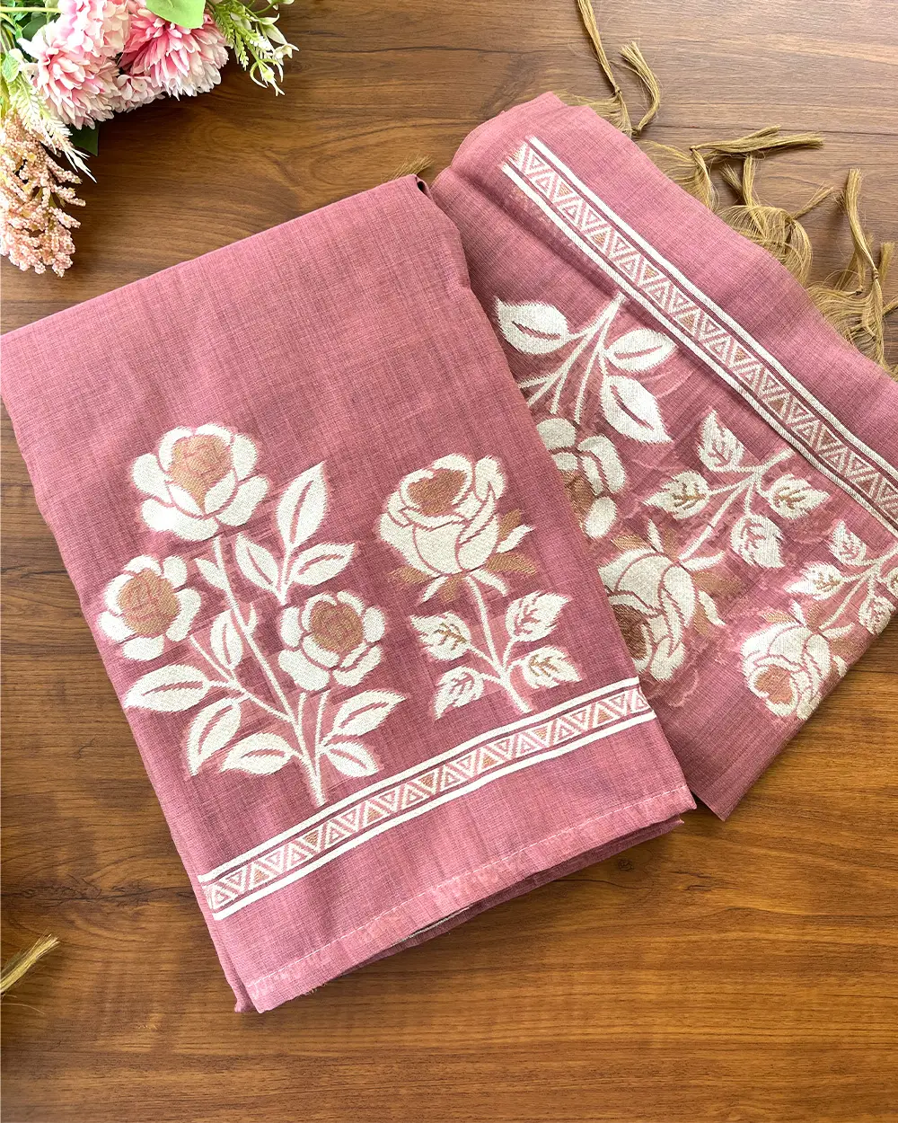 T110 Cotton Silk Unstitched Suit - Image 4